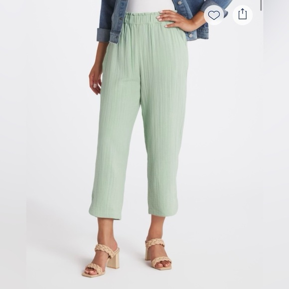 Market & Spruce Pants - MARKET & SPRUCE Dria Extra High Rise Straight Leg Gauze Ankle Pant Size Medium